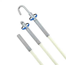 Splinter-free fiberglass cable-fishing rods