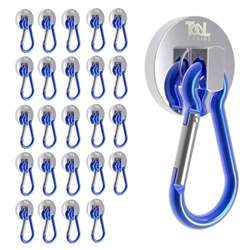 Super Strong Neodymium Magnet Holds 35 Lbs! Carabiner Snap Hook & Split  Ring Strong Magnetic Rare Earth Neodymium Ndfeb Magnets - AliExpress