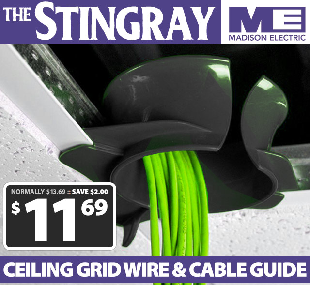 Stingray Ceiling Grid Wire and Cable Guide