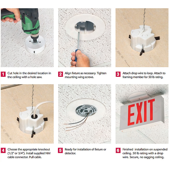 Arlington Fl430 Cam Light Box For Suspended Ceilings Lights