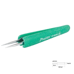 Tweezer, ESD Safe, Soft-Grip - Super Fine Tip