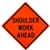 MDI Non-Reflective Shoulder Work Ahead Traffic Sign - 36in