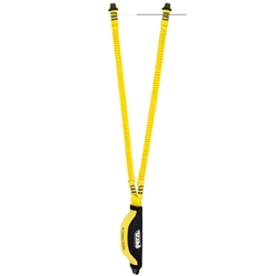 ABSORBICA®-Y TIE-BACK, Double lanyard with integrated intermediate tie-back  rings and energy absorber - Petzl USA