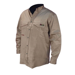 Radians FR Mens Khaki Long Sleeve Shirt - 3X