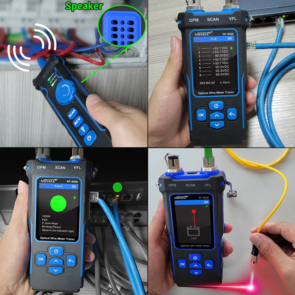 Factory Price NOYAFA NF-8508 Wire Tester and Tracer For RJ11/45, PoE, Fiber  Optic