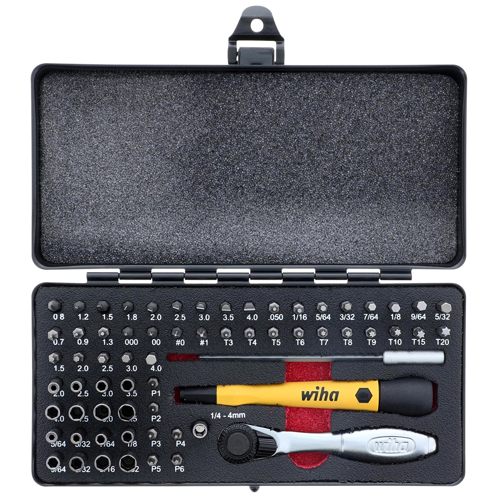 Wiha Master Tech ESD MicroBits - 65pc Set